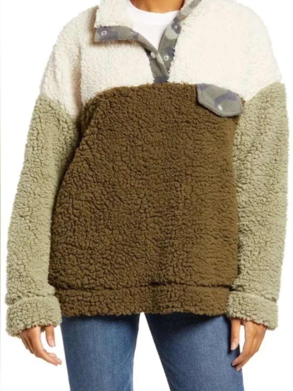 Color block fleece